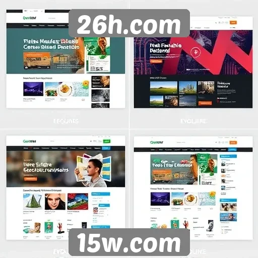 Evolução do design do site 26h.com